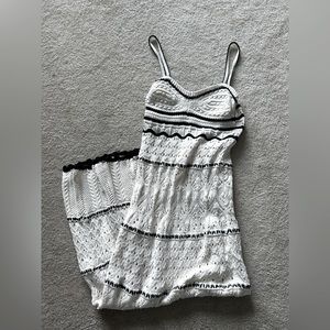 zara crochet maxi dress